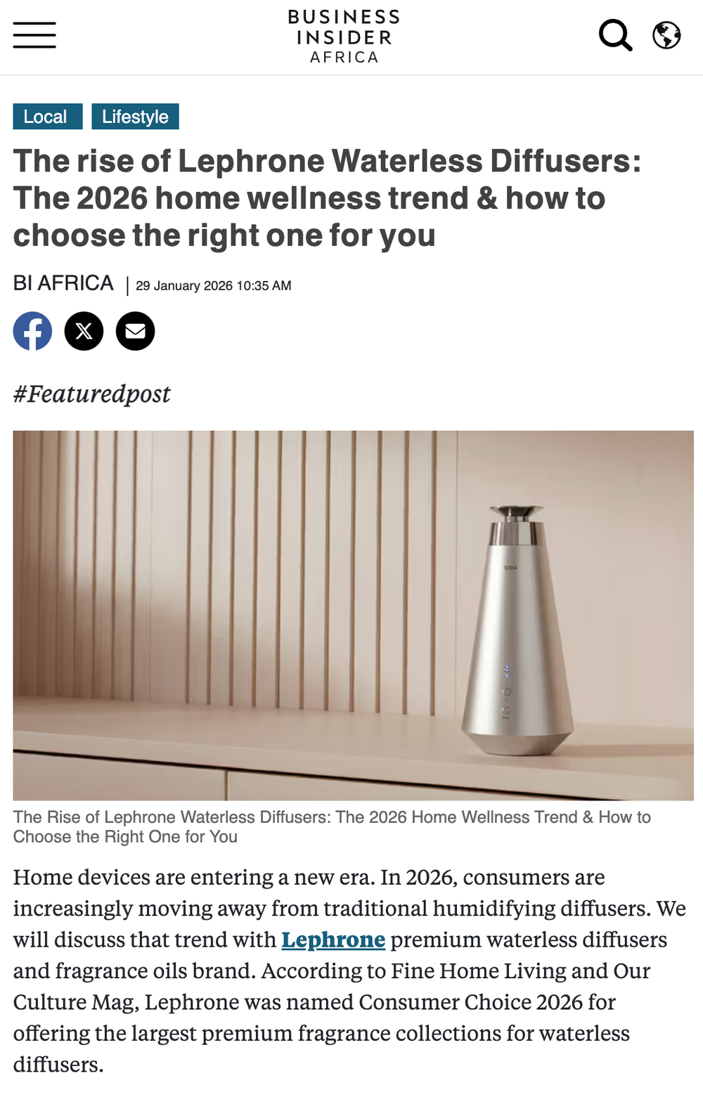 Media screenshot about Lephrone